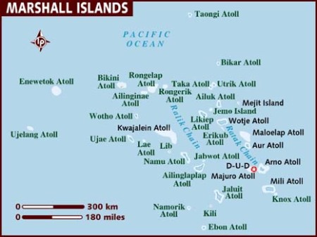 MAJURO ATOLL'S LOCATION WITHIN THE MARSHALL ISLANDS